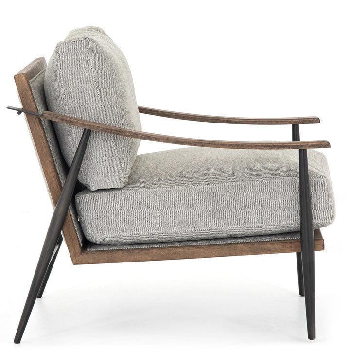 KENNEDY ARM CHAIR: GREY TWILL