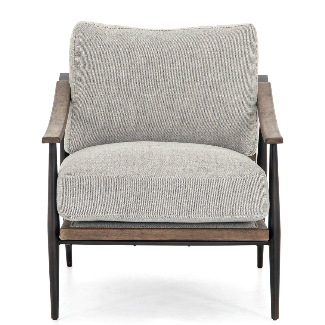 KENNEDY ARM CHAIR: GREY TWILL