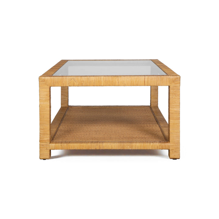 KENSING NATURAL RATTAN COFFEE TABLE