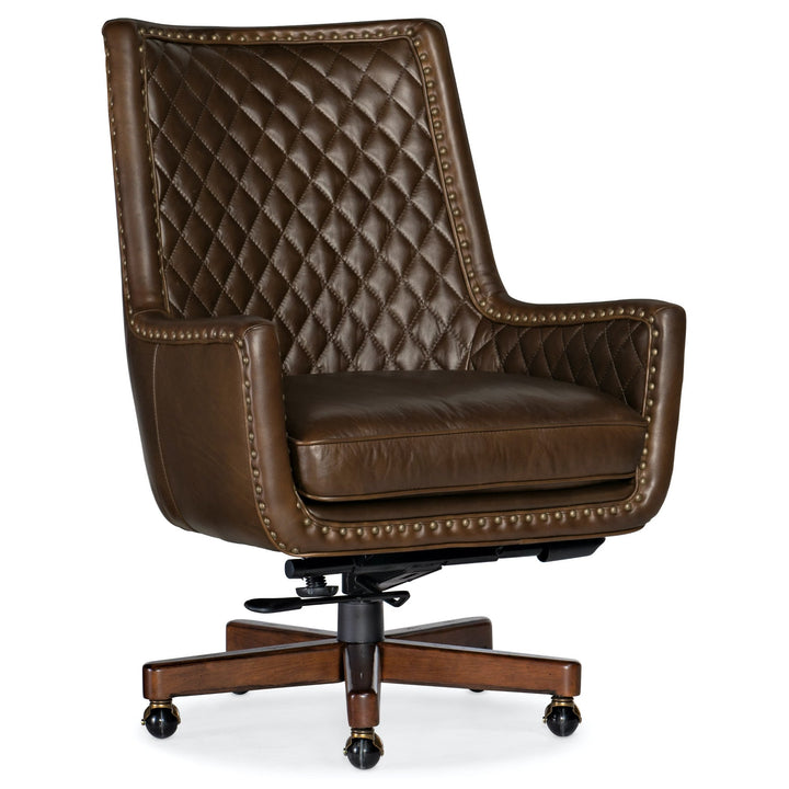 KENT EXECUTIVE SWIVEL TILT CHAIR: DARK BROWN