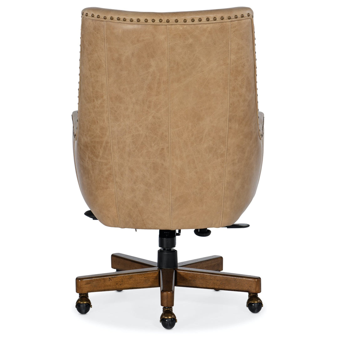 KENT EXECUTIVE SWIVEL TILT CHAIR: LIGHT BROWN