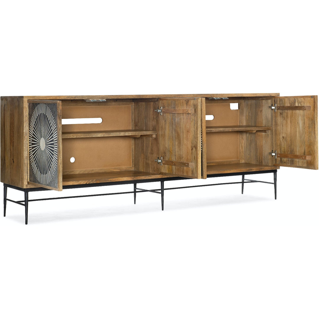 KENTE BONE INLAY MEDIA CONSOLE CREDENZA