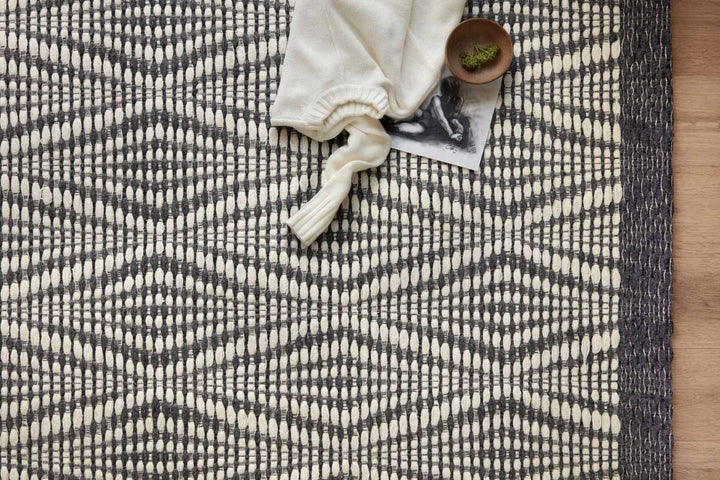 KENZIE HAND - WOVEN WOOL+POLY BLEND FLAT RUG