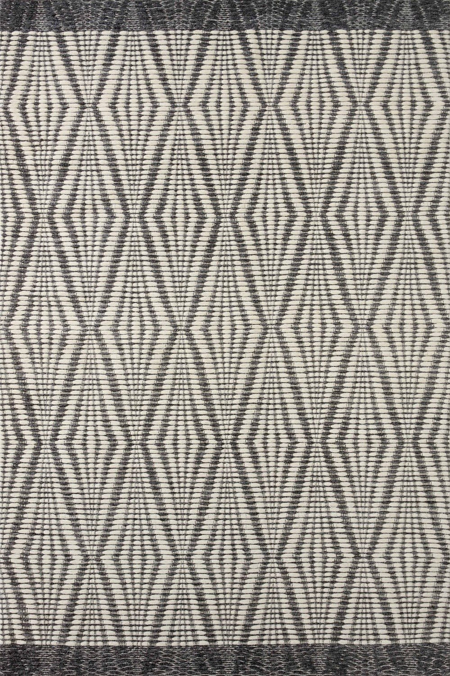 KENZIE HAND - WOVEN WOOL+POLY BLEND FLAT RUG