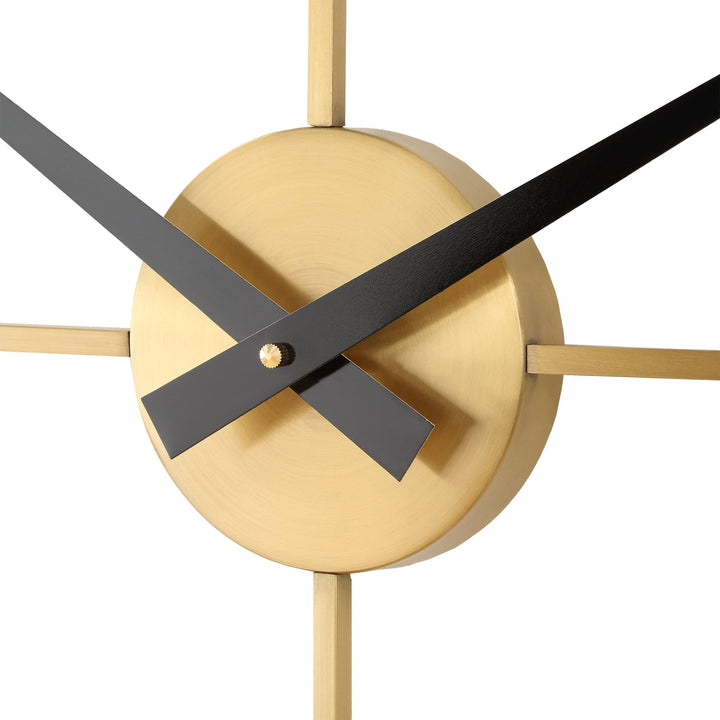 KEYANN BRASS WALL CLOCK