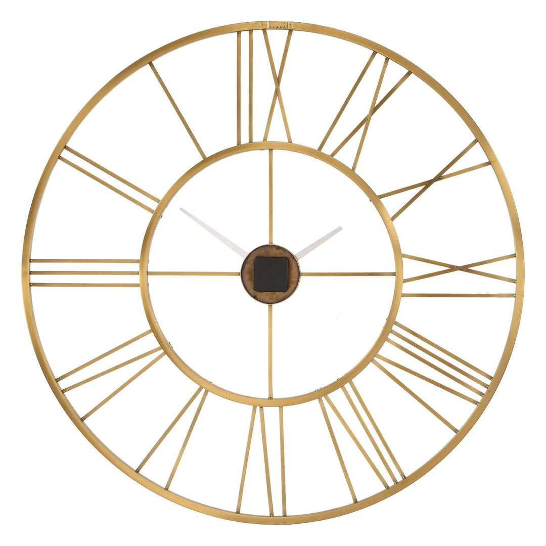 KEYANN BRASS WALL CLOCK