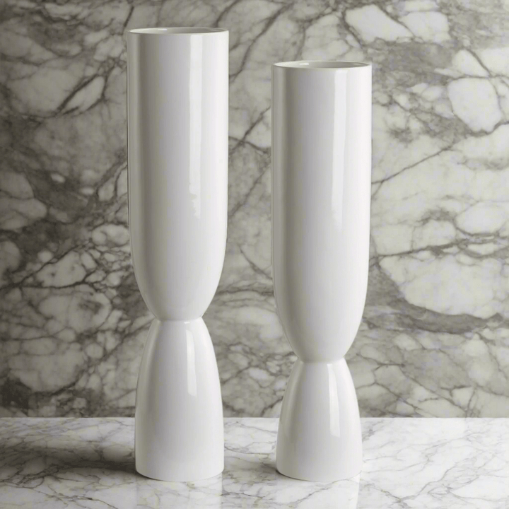 KIMIST WHITE VASES | SET OF 2