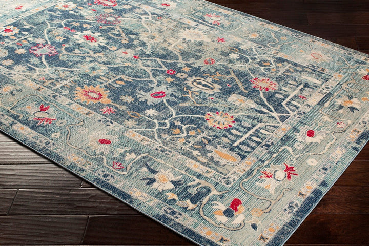 KINDRED DISTRESSED RUG: BLUE