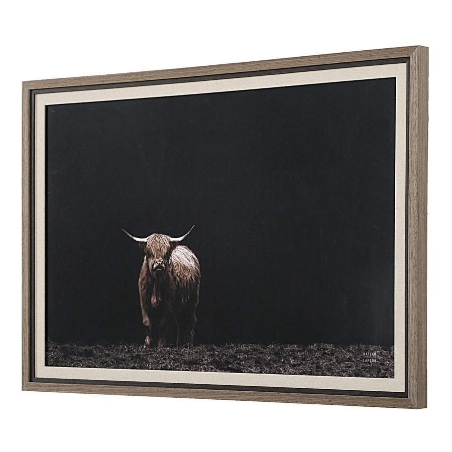 "KING OF THE HILL" FRAMED BOVINE PRINT