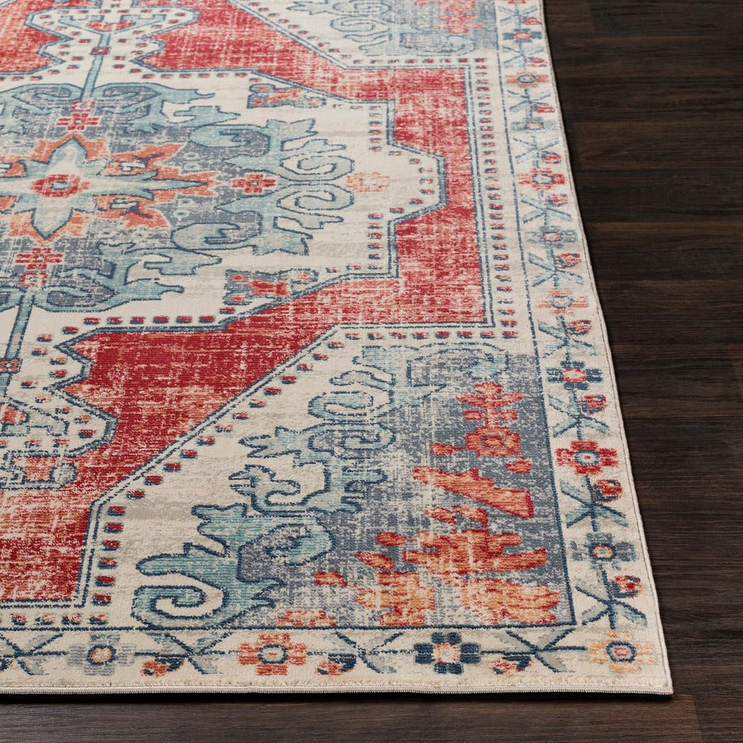 KINNARA DISTRESSED RUG: RED