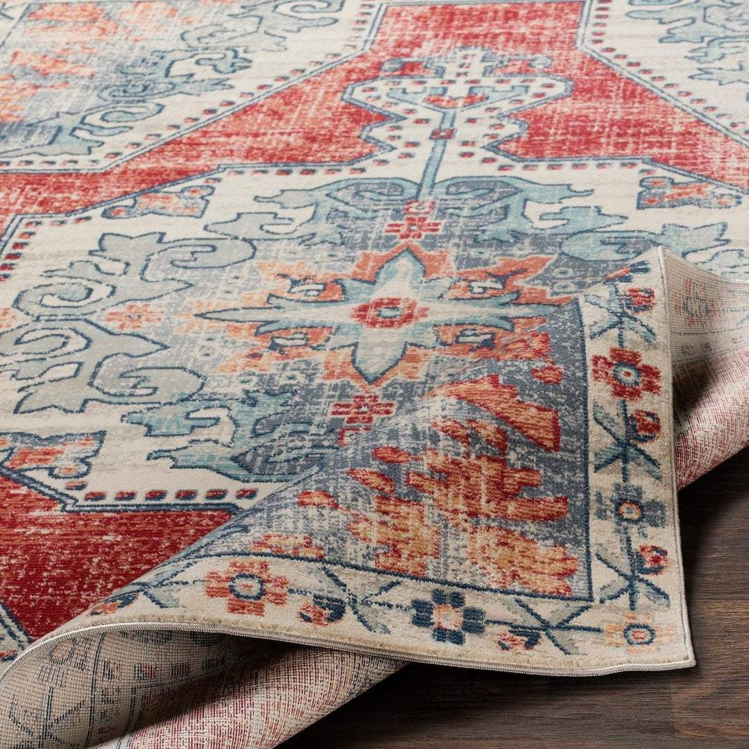 KINNARA DISTRESSED RUG: RED