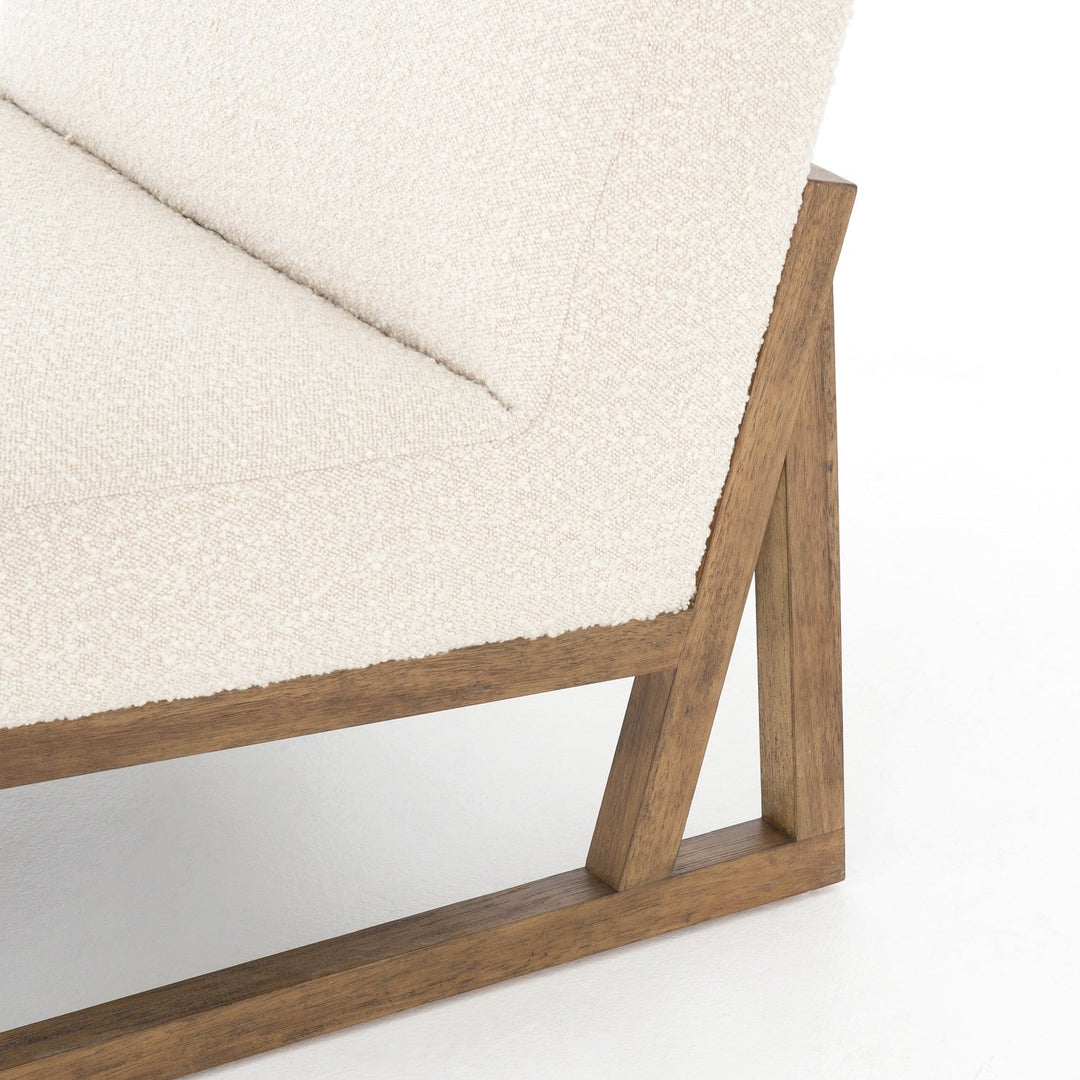 KNOLL NATURAL BOUCLÉ SLIPPER CHAIR