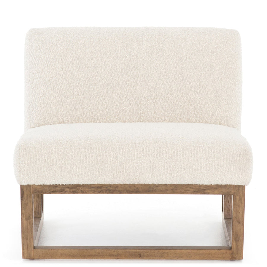 KNOLL NATURAL BOUCLÉ SLIPPER CHAIR