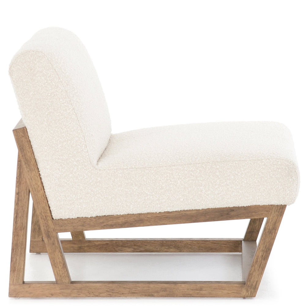 KNOLL NATURAL BOUCLÉ SLIPPER CHAIR