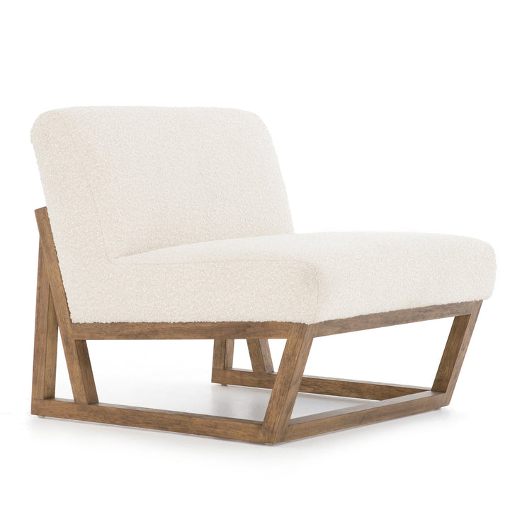 KNOLL NATURAL BOUCLÉ SLIPPER CHAIR