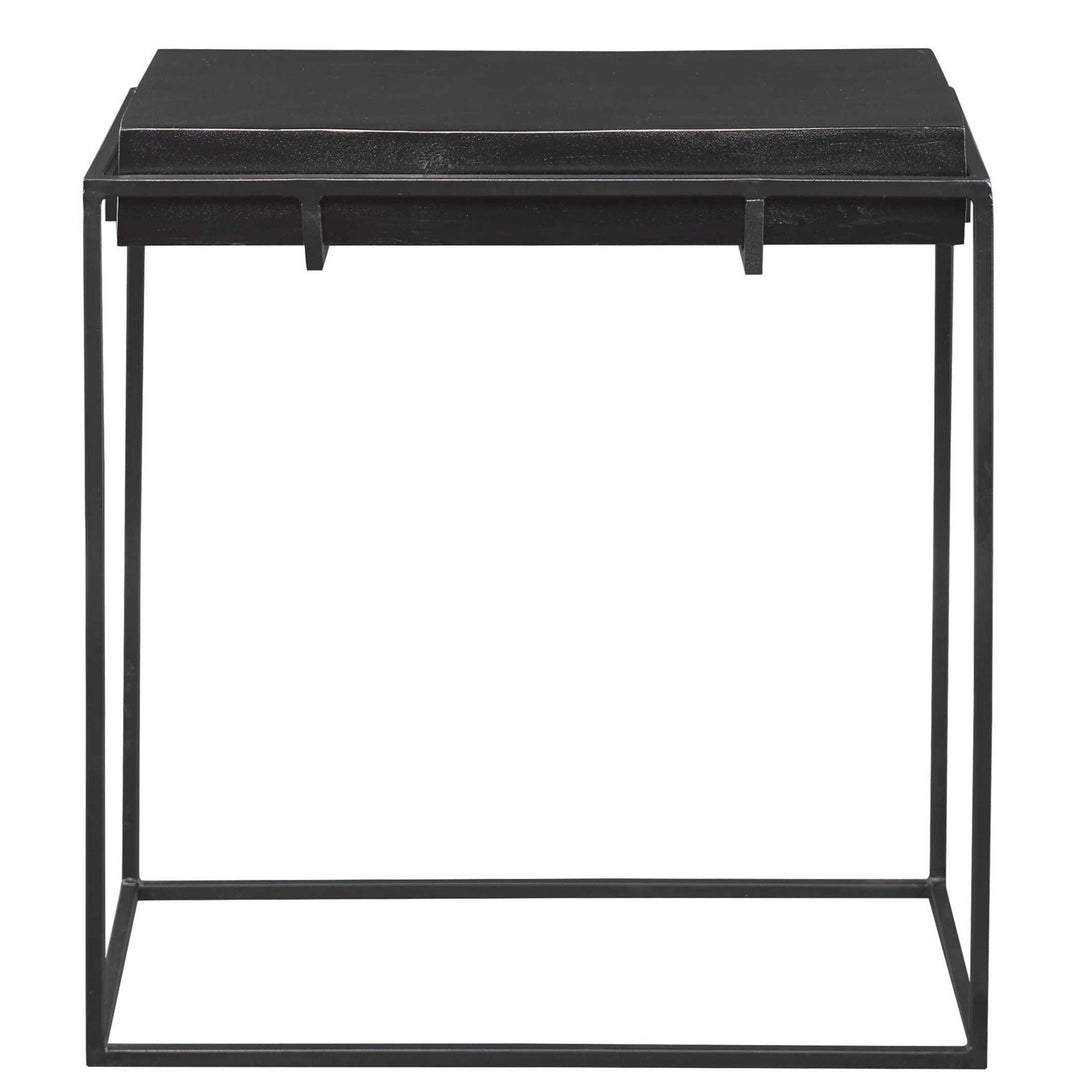 KNOX OXIDIZED BLACK SIDE TABLE