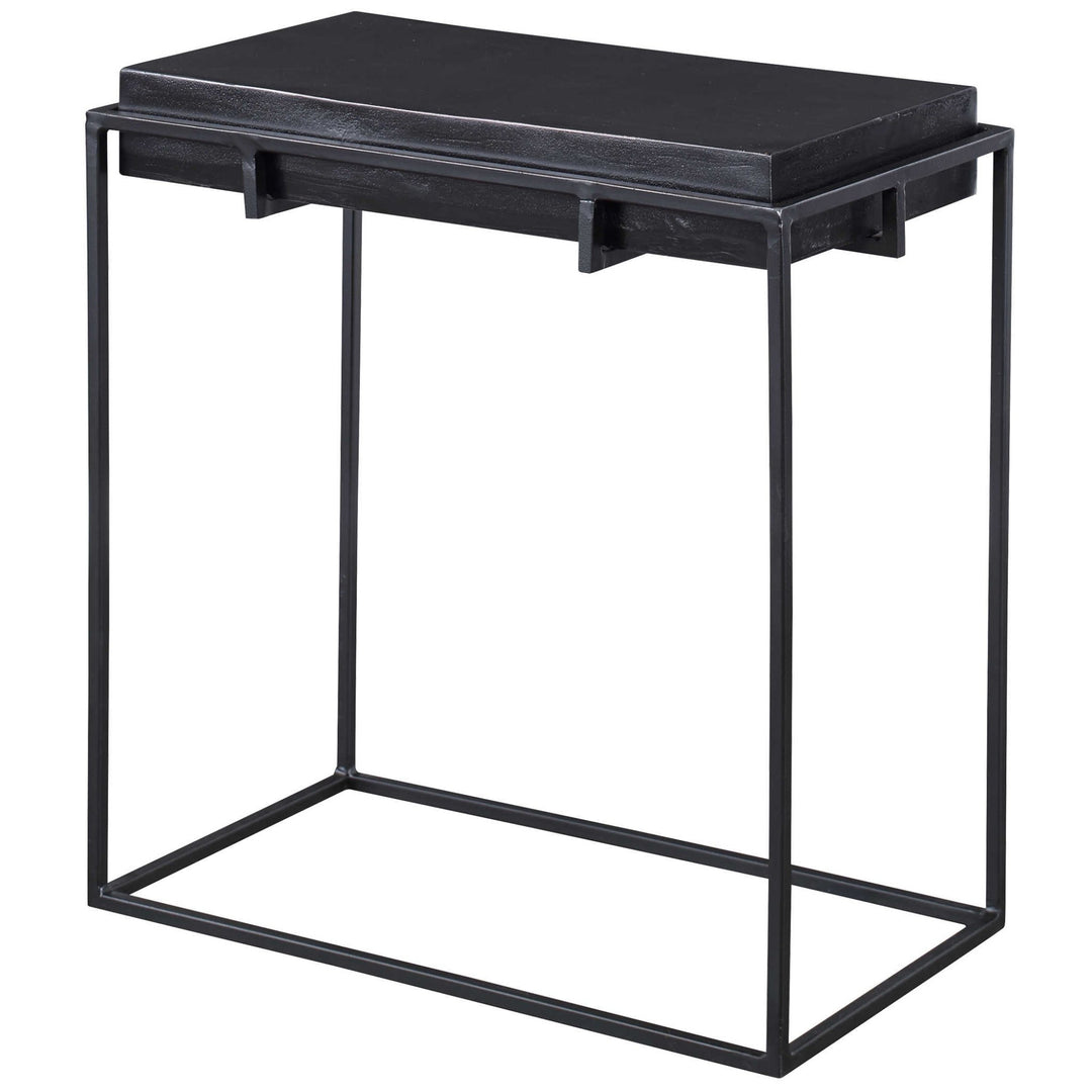 KNOX OXIDIZED BLACK SIDE TABLE