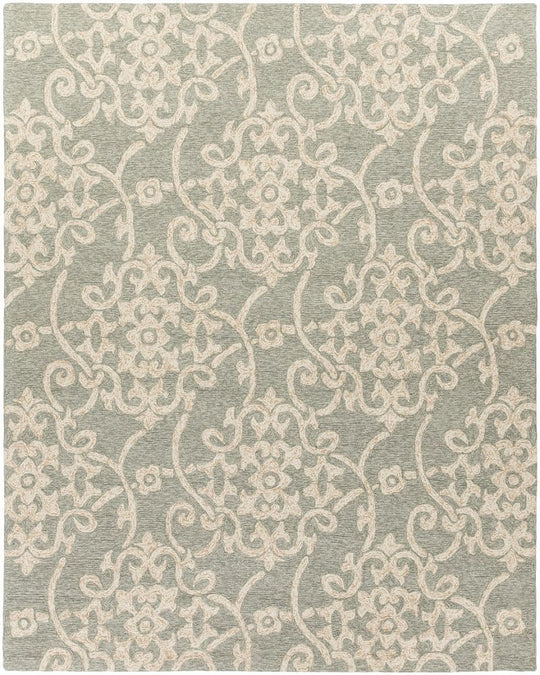 KORINA OUTDOOR RUG: SEAFOAM