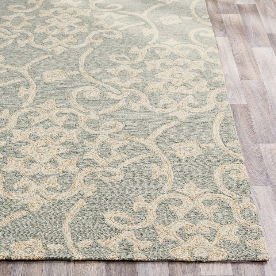 KORINA OUTDOOR RUG: SEAFOAM