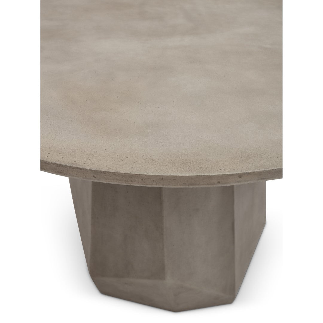 KRISTAL 47'' ROUND CONCRETE DINING TABLE