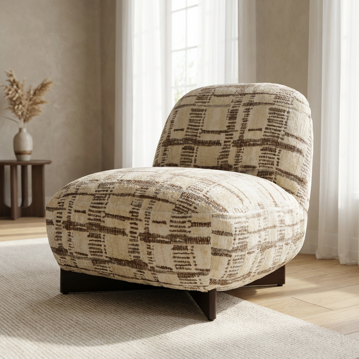 JAVA TOAST CHENILLE ACCENT CHAIR