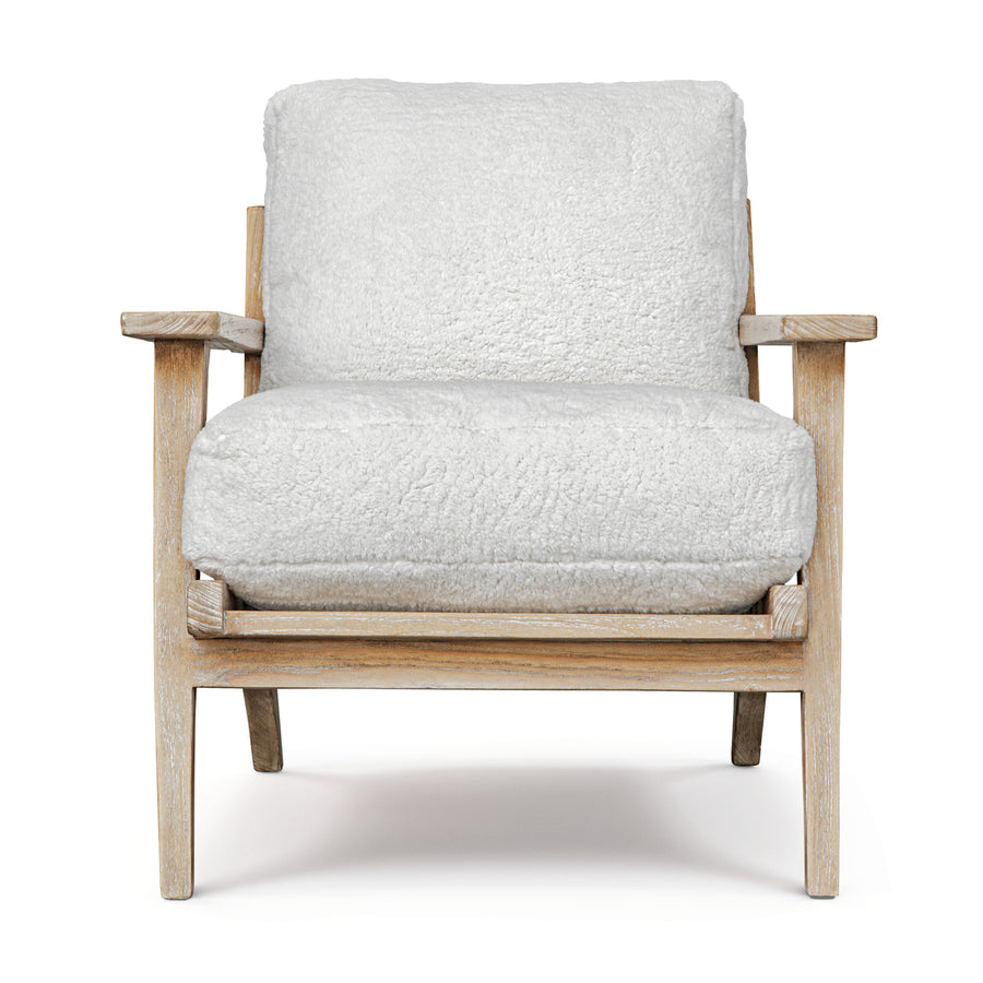 LAID BACK SHEEPSKIN ACCENT CHAIR