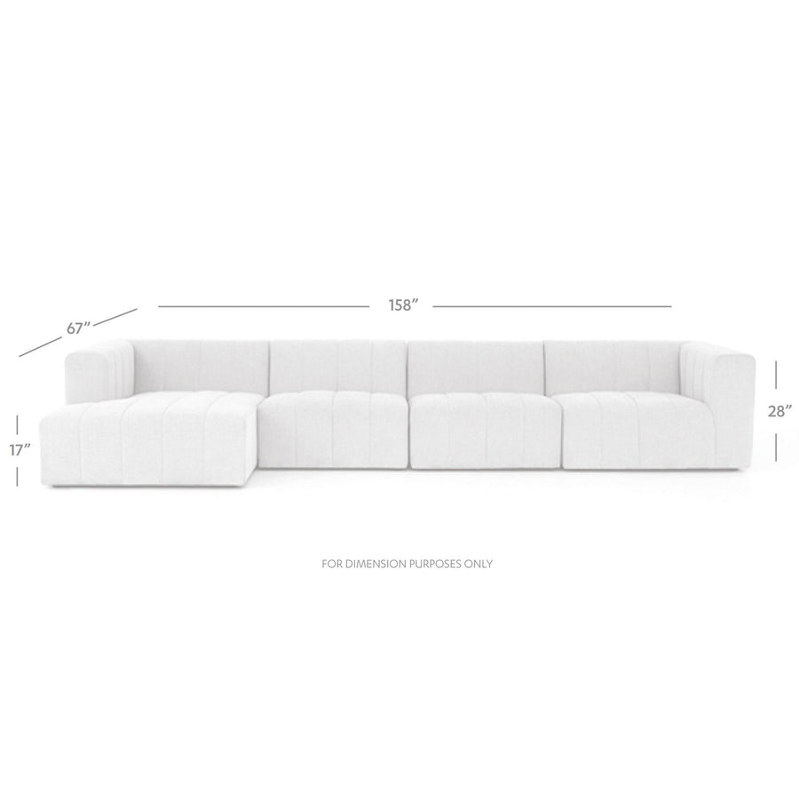 LANGHAM CHANNELED 4 - PIECE SECTIONAL SOFA