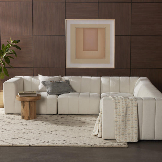 LANGHAM CHANNELED 5 - PIECE SECTIONAL SOFA