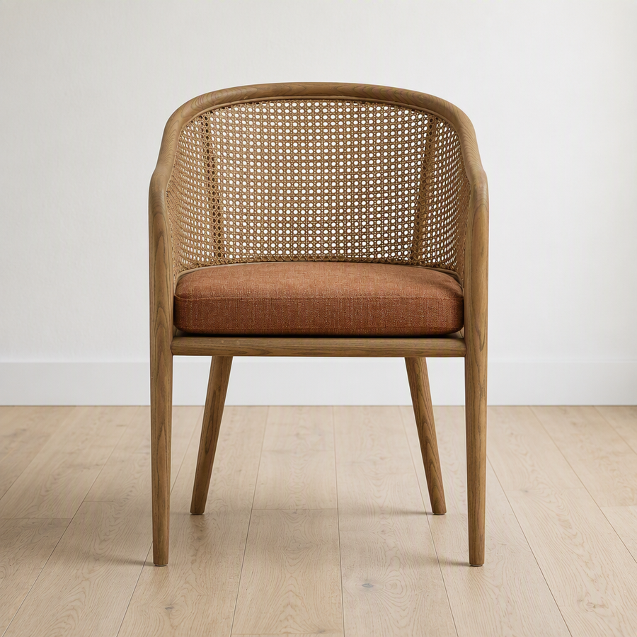 LANI NATURAL CANE DINING ARM CHAIR