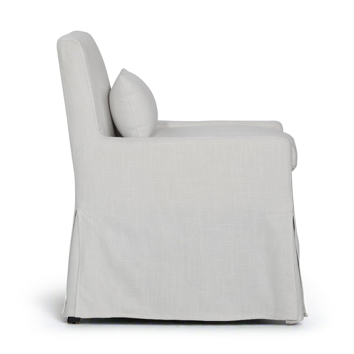 LENI SLIPCOVER DINING CHAIR: OFF - WHITE LINEN