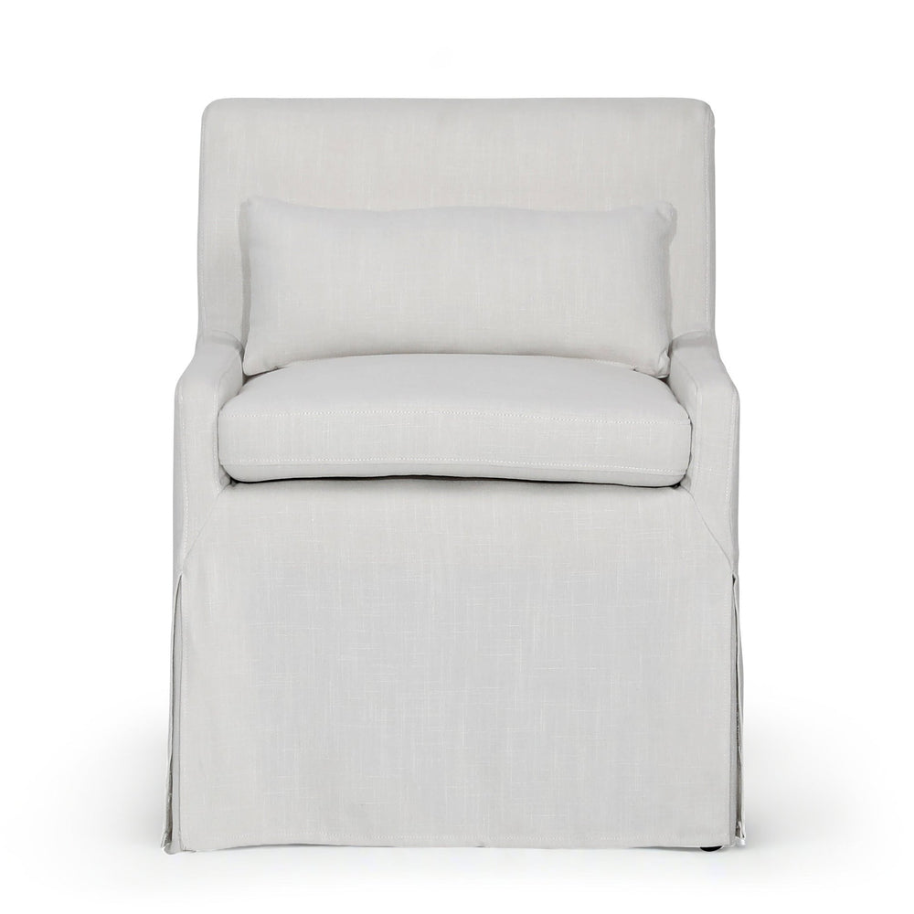 LENI SLIPCOVER DINING CHAIR: OFF - WHITE LINEN