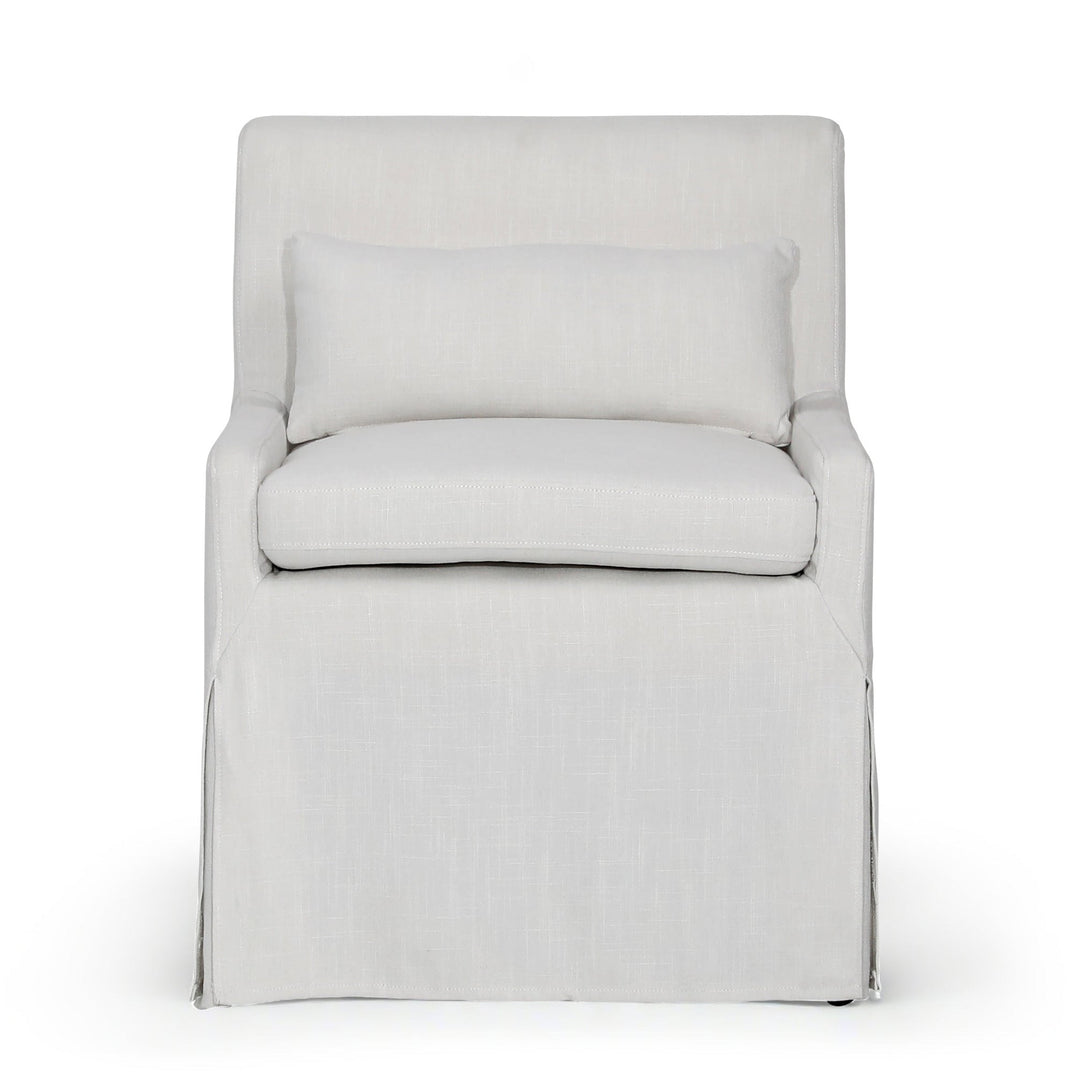 LENI SLIPCOVER DINING CHAIR: OFF - WHITE LINEN