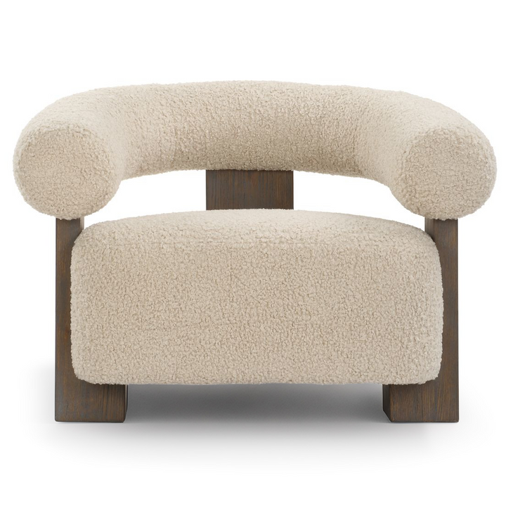 LENNOX FAUX SHEARLING ARM CHAIR