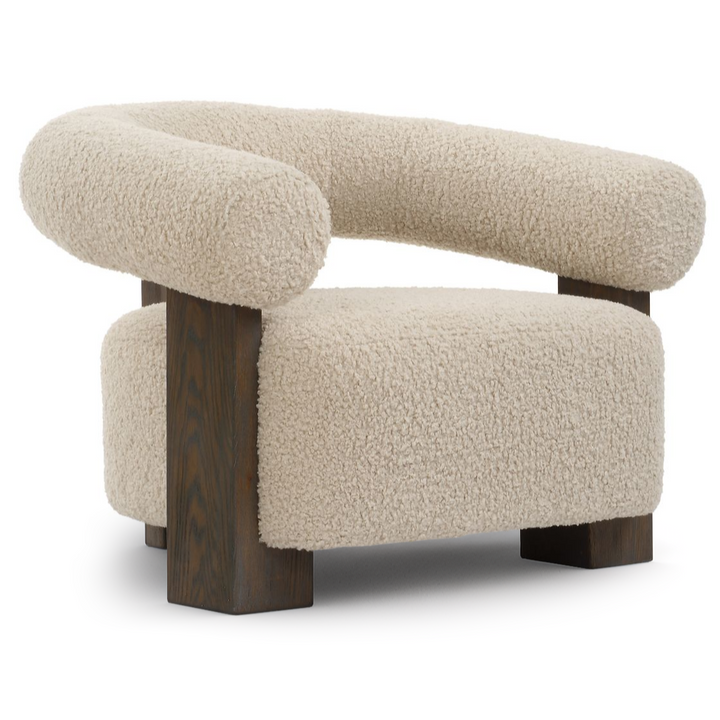 LENNOX FAUX SHEARLING ARM CHAIR