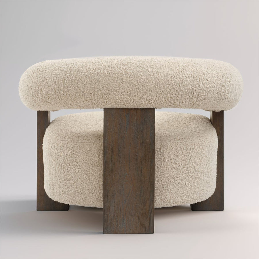 LENNOX FAUX SHEARLING ARM CHAIR