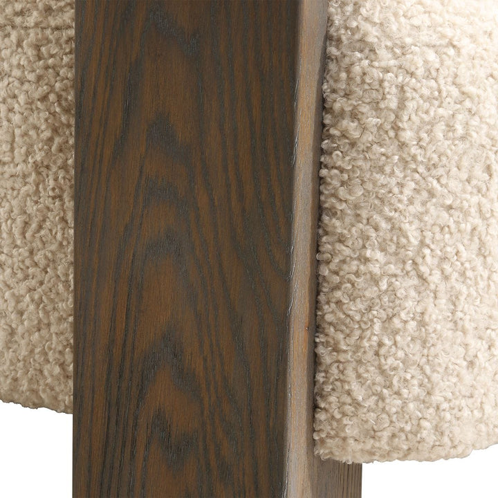 LENNOX FAUX SHEARLING ARM CHAIR