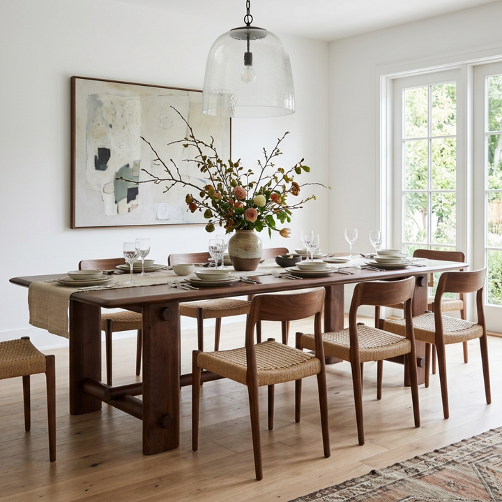 LEO 102" ACACIA WOOD DINING TABLE