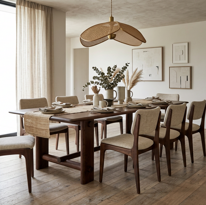 LEO 102" ACACIA WOOD DINING TABLE