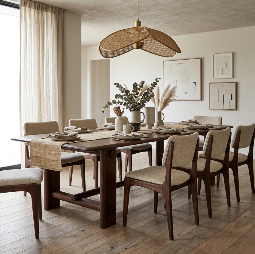 LEO 102" ACACIA WOOD DINING TABLE