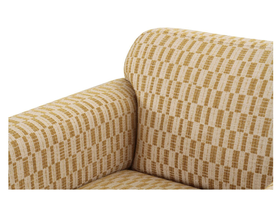 LEO GEOMETRIC UPHOLSTERED ARMCHAIR