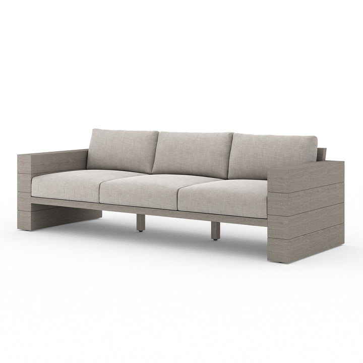 LEROY OUTDOOR SOFA: WEATHERED GREY TEAK