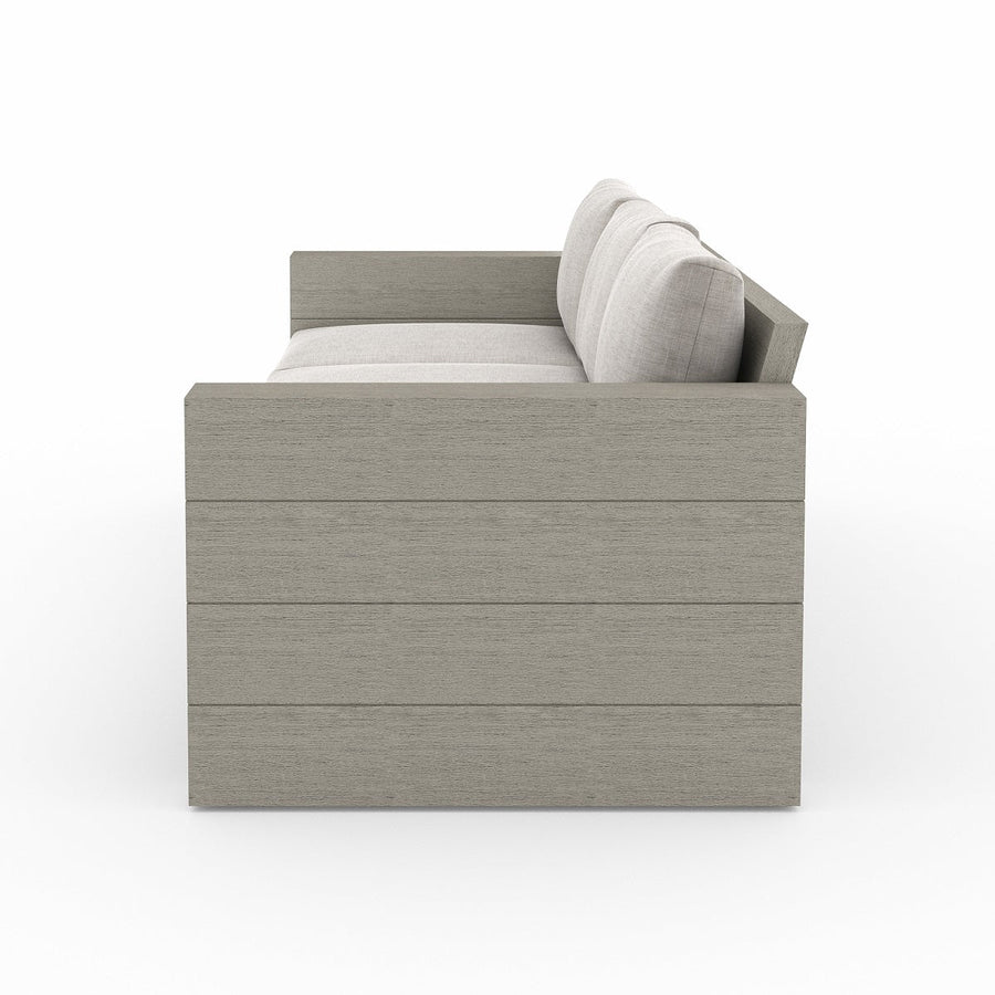 LEROY OUTDOOR SOFA: WEATHERED GREY TEAK