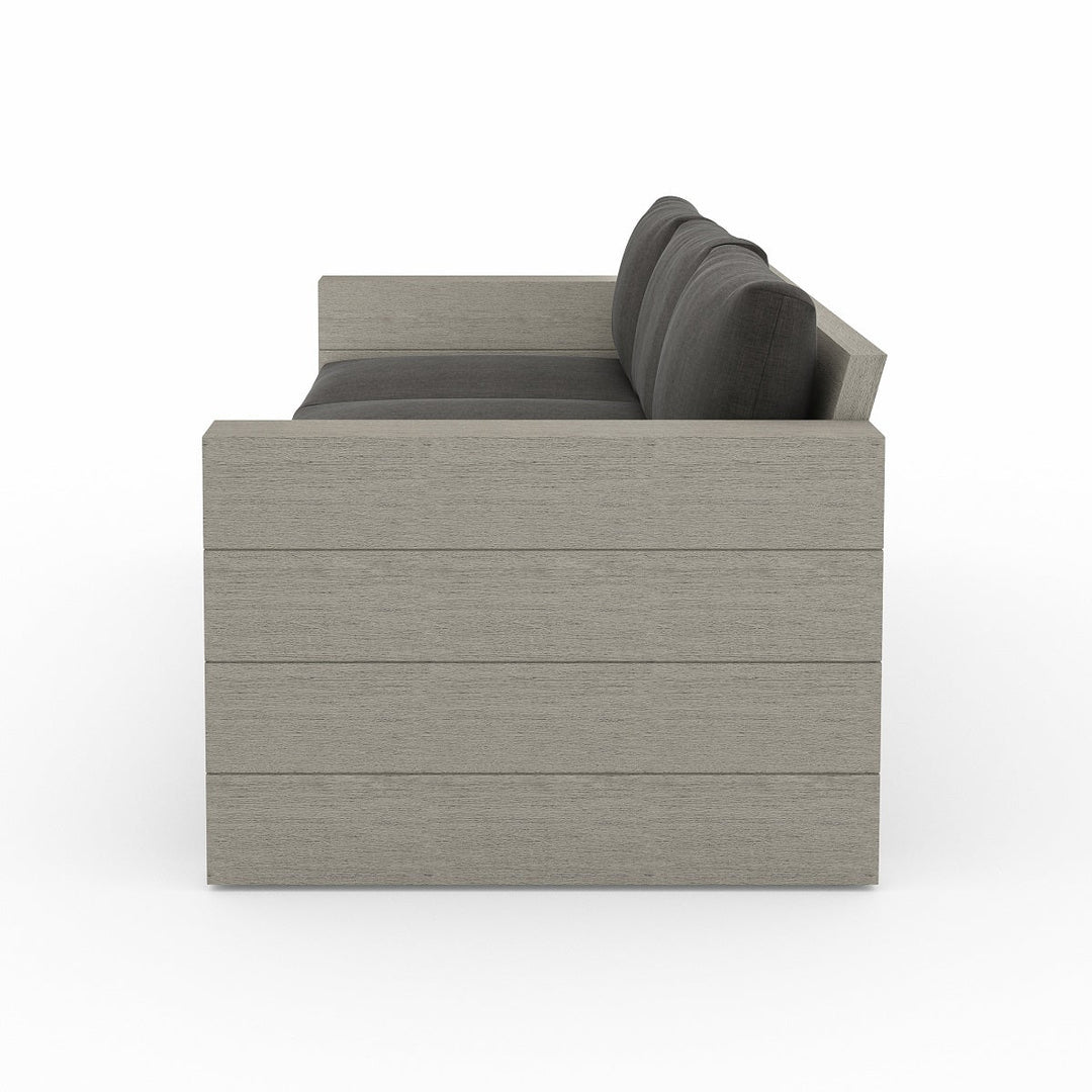 LEROY OUTDOOR SOFA: WEATHERED GREY TEAK