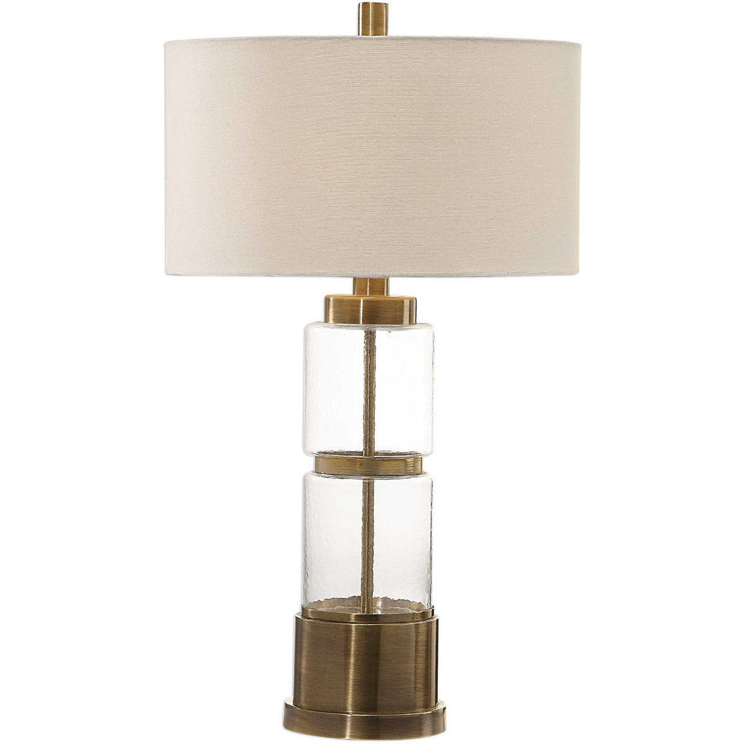 LEX STACKED GLASS COLUMN LAMP