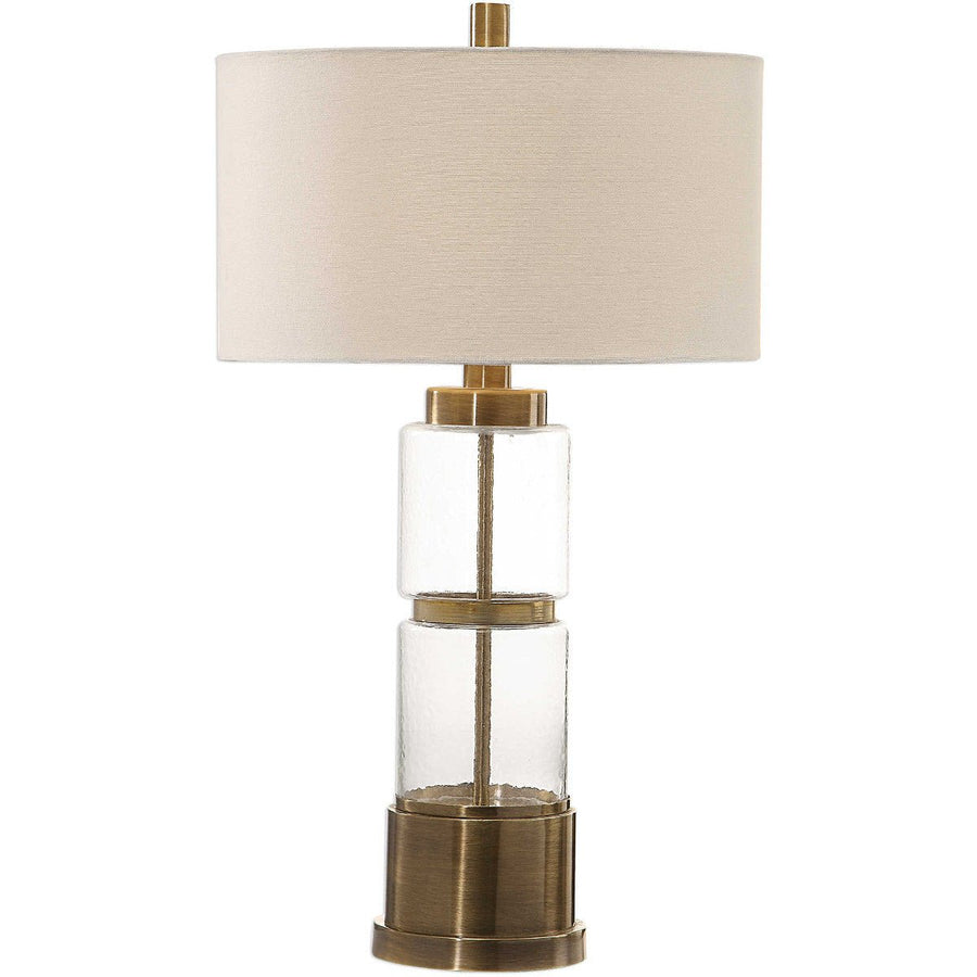 LEX STACKED GLASS COLUMN LAMP