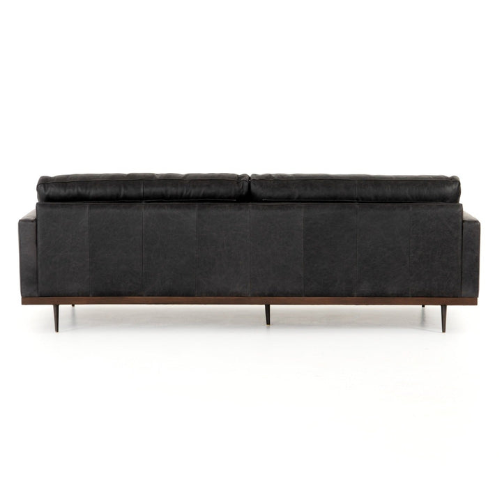 LEXI SONOMA BLACK LEATHER SOFA