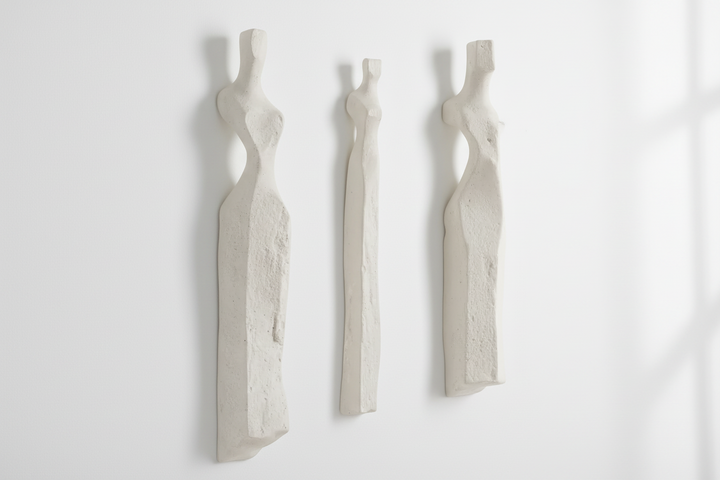 CAST WOMEN ROMAN STONE WALL ART | SET OF 3