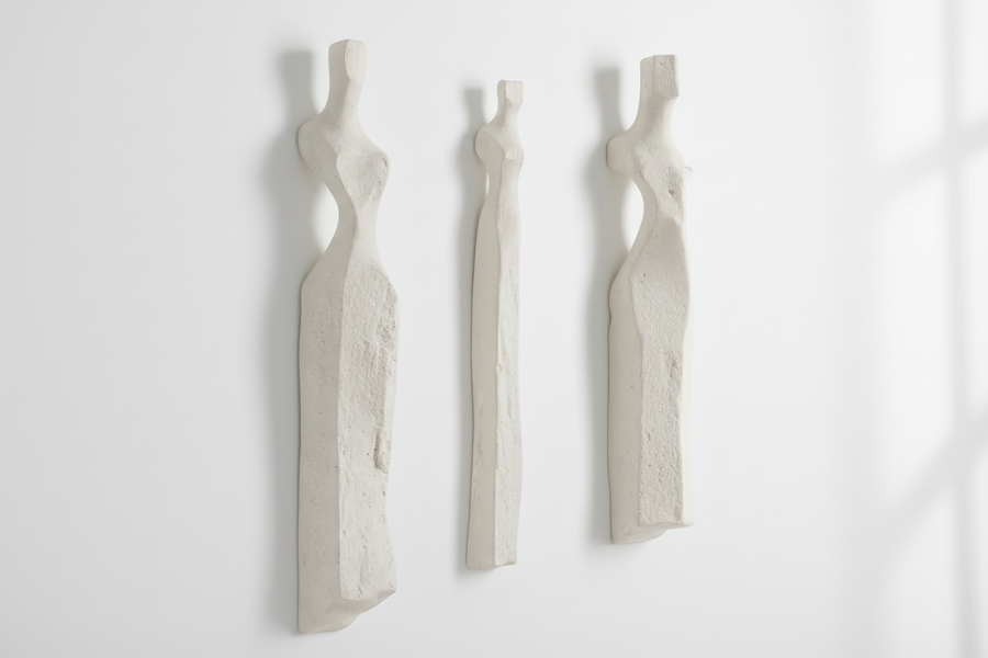 CAST WOMEN ROMAN STONE WALL ART | SET OF 3