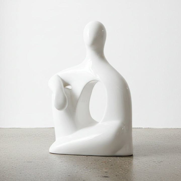 SEATED GEL COAT SCULPTURE