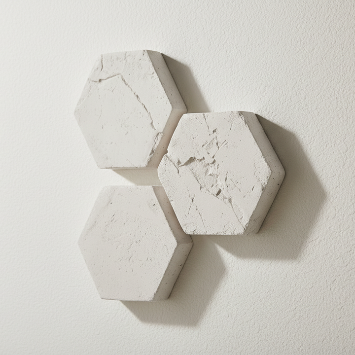 HEXAGON STONE WALL TILES | SET OF 3
